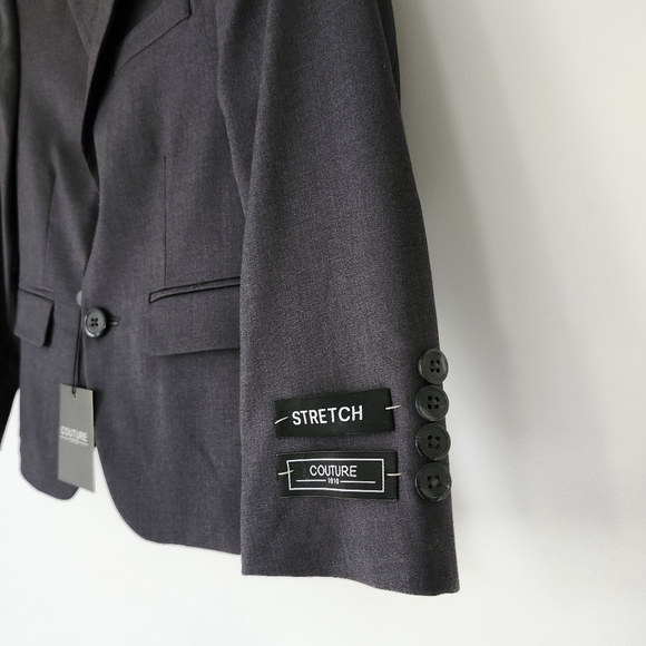 FABIAN Couture 1910 BOY’s Power Stretch Suit Separates in Charcoal - BLAZER 6B - Picture 4 of 16